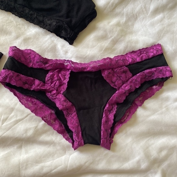 Xylem Clothing Cami Bra and Cheeky Panty Set + Bikini Panty Lace Organic S - Picture 9 of 13